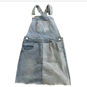 Levi's Colorblock Denim Jumper Dress  Girls Size 12 Summer Spring